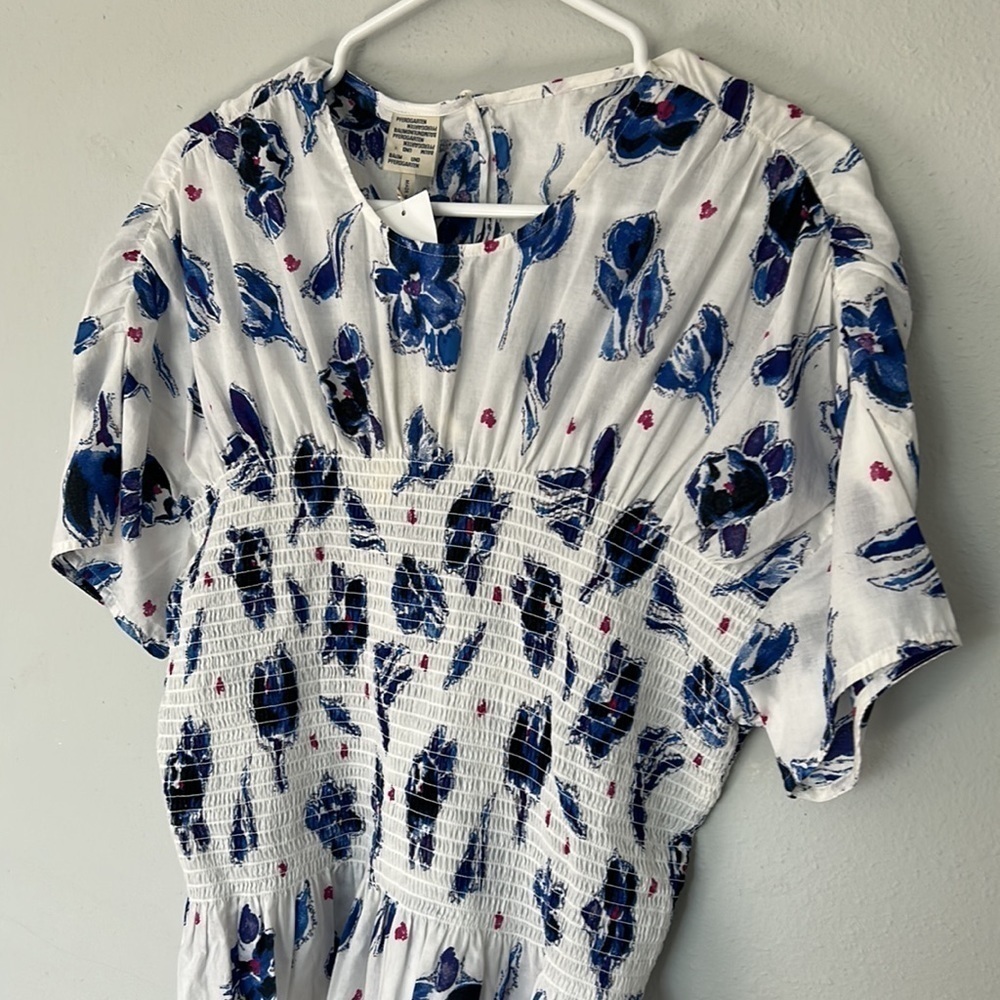 NWT Baum und Pferdgarten Mynowa Womens blue tulip top. Size 10 (40 on tag). - Picture 3 of 9